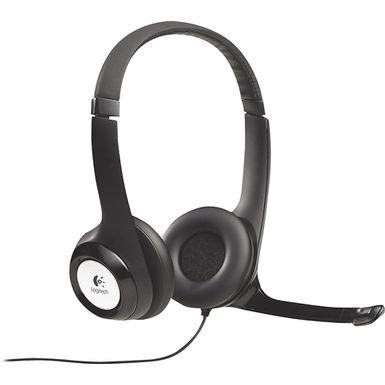 image of Logitech ClearChat H390 Comfort USB Headset with Noise-Canceling Microphone for Windows and Mac with sku:loccusb-adorama