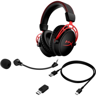 Alt View Zoom 13. HyperX - Cloud Alpha Wireless DTS Headphone:X Gaming Headset for PC, PS5, and PS4 - Black
