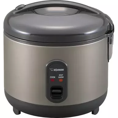 image of Zojirushi - 5.5 Cup (Uncooked) Automatic Rice Cooker & Warmer - Metallic Gray with sku:bb21580287-bestbuy