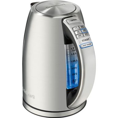 image of Cuisinart - PerfecTemp Cordless Electric Kettle - Silver with sku:bb11243644-1208122-bestbuy-cuisinart