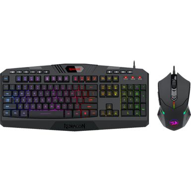 image of REDRAGON - S101-5 Wired Gaming Keyboard and Optical Mouse Gaming Bundle with RGB Backlighting - Black with sku:bb21963987-6458715-bestbuy-redragon