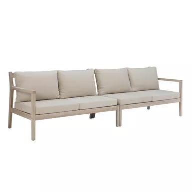 image of Searle Loveseat Beige Natural Set Of 2 with sku:lfxs2155-linon