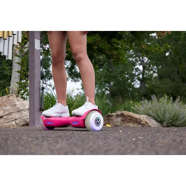 GoTrax - Drift Hoverboard w/3.1 mi Max Range & w/6.2 mph Max Speed - Pink