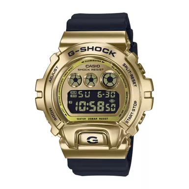 image of G-Shock - Mens G-Shock Digital Gold SS & Black Watch with sku:gm6900g-9-powersales
