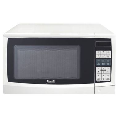 image of Avanti 0.9 Cu. Ft. White Counter-Top Microwave with sku:mt9k0w-electronicexpress