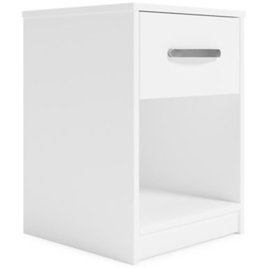 image of White Finch One Drawer Night Stand with sku:eb3477-191-ashley
