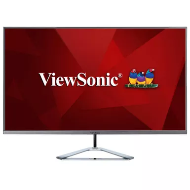 ViewSonic - VX3276-2K-MHD 32" IPS LCD UHD Monitor (DisplayPort and HDMI) - Silver