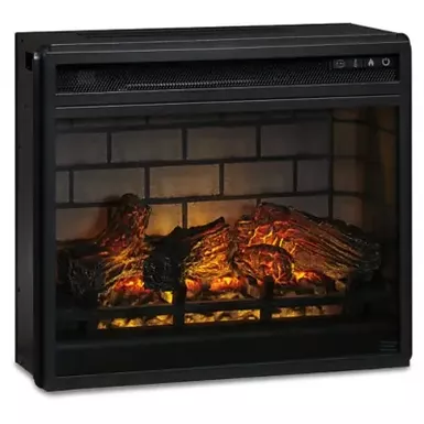 image of Black Entertainment Accessories Fireplace Insert Infrared with sku:w100-101-ashley