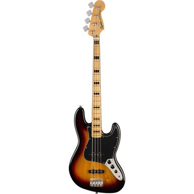 image of Squier Classic Vibe '70s Jazz Bass Electric Guitar, Maple Fingerboard, 3 Tone Sunburst with sku:sq374540500-adorama