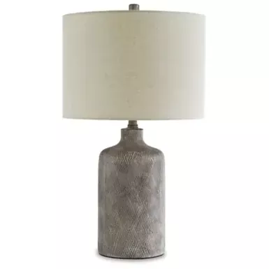 image of Antique Black Linus Ceramic Table Lamp (1/CN) with sku:l117964-ashley