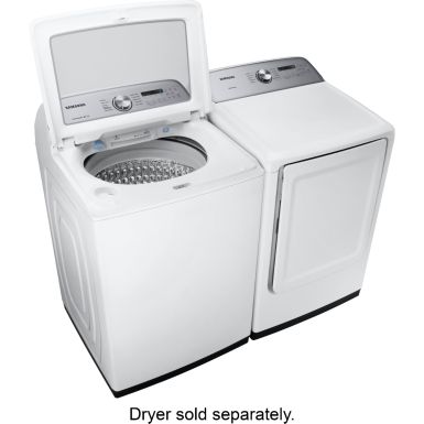 Alt View Zoom 27. Samsung - 5.0 Cu. Ft. High Efficiency Top Load Washer with Active WaterJet - White