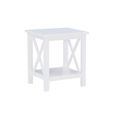image of Davison End Table Antique White with sku:lfxs1243-linon