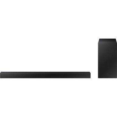 image of Samsung - 2.1-Channel Soundbar with Wireless Subwoofer and Dolby Audio / DTS 2.0 - Black with sku:bb21825555-6477363-bestbuy-samsung