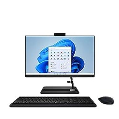 image of Lenovo IdeaCentre AIO 3i - 2023 - All-in-One Computer  Wireless Mouse & Keyboard Included - 21.5 Full HD  HD Camera - Windows 11 Home  8GB Memory  256GB Storage - Intel Core i3-1115G4 - Black with sku:lef0g500elus-adorama