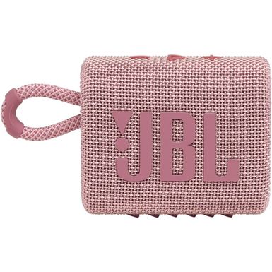 image of JBL Go 3 Pink Portable Bluetooth Speaker  with sku:go3pink-electronicexpress