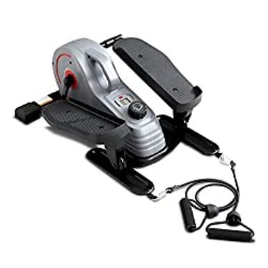 image of Sunny Health & Fitness Portable Stand Up Elliptical with Resistance Bands - SF-E320051 with sku:b09vr6yj72-sun-amz