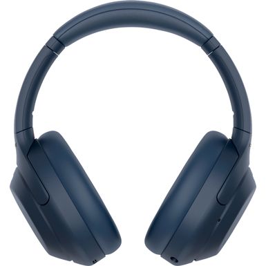 Angle Zoom. Sony - WH-1000XM4 Wireless Noise-Cancelling Over-the-Ear Headphones - Midnight Blue