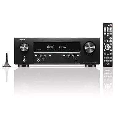 Denon - AVR-S670H (75W X 5) 5.2-Ch. with HEOS 8K Ultra HD and HDR Compatible AV Home Theater Receiver with Alexa - Black