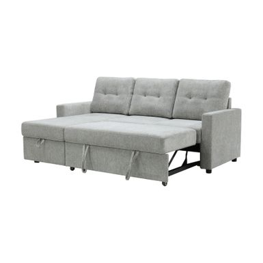 Abbyson Kylie Sofa Bed Sectional with Storage - Cream