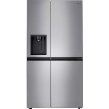 image of LG 27-Cu. Ft. Side-by-Side Refrigerator, Stainless Steel Look with sku:lrsxs2706v-almo
