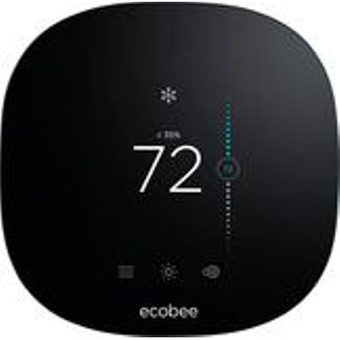 image of ecobee - ecobee3 lite Smart Thermostat - Black with sku:bb20705220-5823200-bestbuy-ecobee