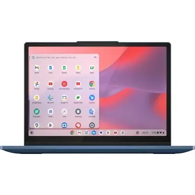 image of Lenovo - Flex 3i 12.2" WUXGA Touch-Screen Chromebook Laptop - Intel N100 with 4GB Memory - 64GB eMMC - Abyss Blue with sku:bb22088525-bestbuy