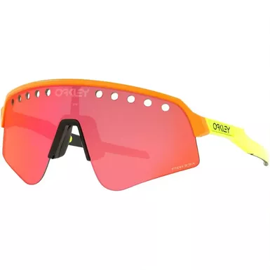 image of Oakley Sutro Lite Sweep Sunglasses (OO9465-08, Orange/Prizm Trail) with sku:oo9465-08|orange|prizm-corporatesignature