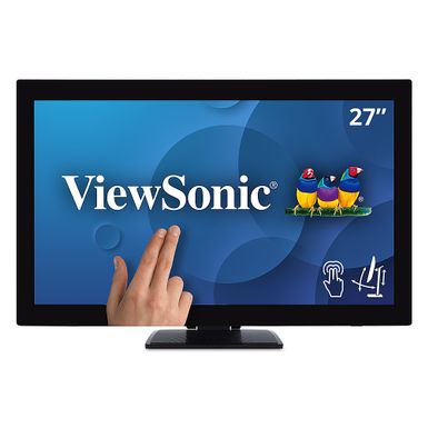 image of ViewSonic - TD2760 27" LED FHD Touch Screen Monitor (HDMI, VGA) - Black with sku:bb21262386-6356705-bestbuy-viewsonic