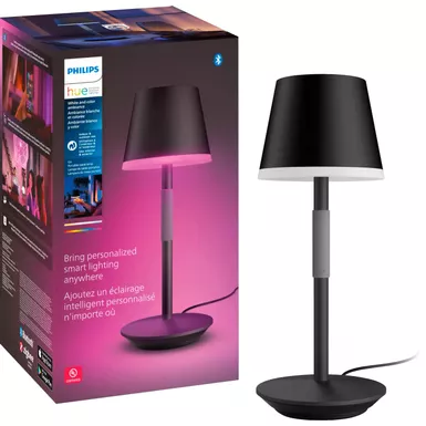 image of Philips - Hue Go Portable Table Lamp - Black with sku:bb22065770-bestbuy