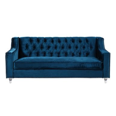 image of Chic Home Berry Velvet Round Acrylic Feet Sofa, Blue - 84x36x34-Blue with sku:dptgnb2tks8ygzagsmtusqstd8mu7mbs-chi-ovr