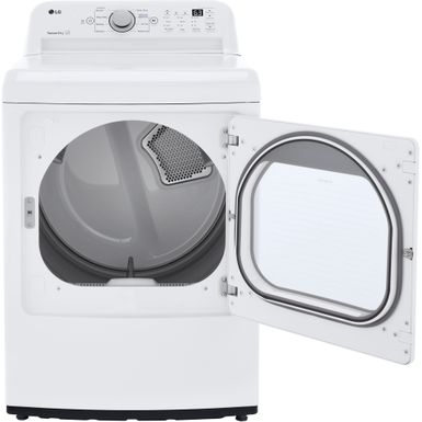 Alt View Zoom 12. LG - 7.3 Cu Ft Electric Dryer with Sensor Dry - White