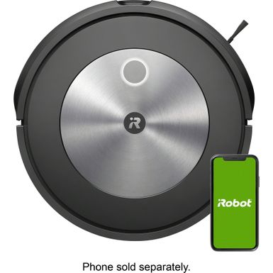 image of iRobot - Roomba j7 (7150) Wi-Fi Connected Robot Vacuum - Graphite with sku:roombaj7-j715020-abt
