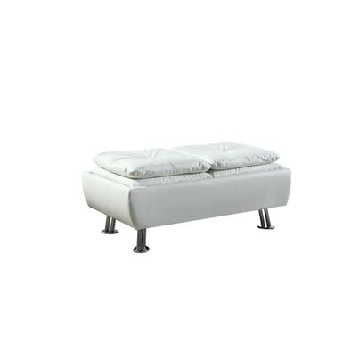 Rent To Own Dilleston Storage Ottoman With Removable Trays White ...