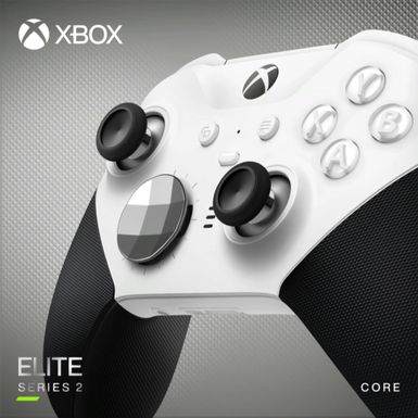 Alt View Zoom 15. Microsoft - Elite Series 2 Core Wireless Controller for Xbox One, Xbox Series X, and Xbox Series S - White