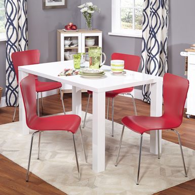 Simple Living - 5-piece Felix Dining Set - Red