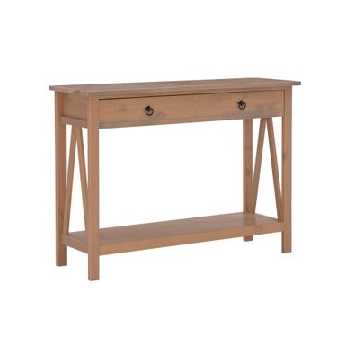 image of Teermark Console Table Driftwood with sku:lfxs1222-linon