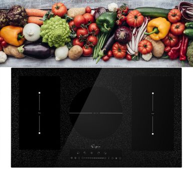 36-in Induction Cooktop with 5 Elements Including 3,700-Watt Element - Black