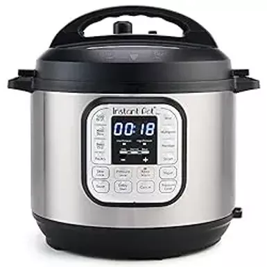 image of Instant Pot Duo 7-in-1 Mini Electric Pressure Cooker, Slow Rice Cooker, Steamer, Sauté, Yogurt Maker, Warmer & Sterilizer, Includes Free App with over 1900 Recipes, Stainless Steel, 3 Quart with sku:b06y1yd5w7-amazon