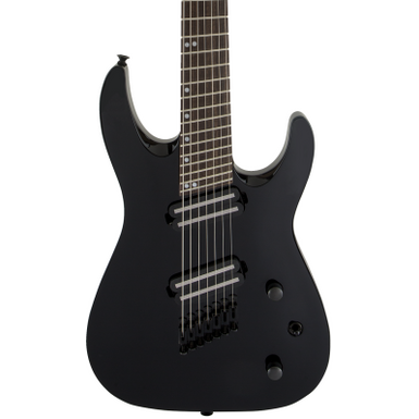 image of Jackson X Series Dinky Arch Top DKAF7 MS Electric Guitar. Laurel FB, Multi-Scale, Gloss Black with sku:jac-2916173503-guitarfactory