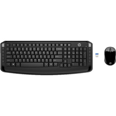 image of HP 300 - keyboard and mouse set - black with sku:bb21185010-6473349-bestbuy-hp