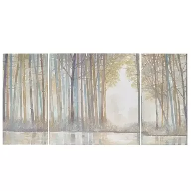 Forest Reflections Triptych 3-piece Canvas Wall Art Set