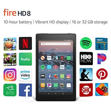 Amazon - Fire HD 8 (8th Generation) - 8" HD Display - 16GB - Black - with Special Offers