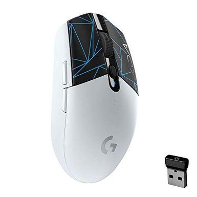 image of Logitech G305 K/DA Lightspeed Wireless Gaming Mouse - Official League of Legends Gaming Gear - Hero 12,000 DPI, 6 Programmable Buttons, 250h Battery Life, On-Board Memory, Compatible with PC / Mac with sku:b08d7293xc-log-amz