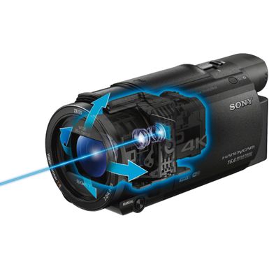 Alt View Zoom 15. Sony - Handycam AX53 4K Flash Memory Premium Camcorder - Black