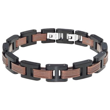 Stainless Steel Men'sTwo-Tone Link Bracelet - Stainless steel Bracelet