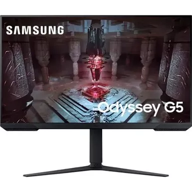 image of Samsung - Odyssey G51C 32"  QHD FreeSync Premium Gaming Monitor with HDR10,(DisplayPort, HDMI) - Black with sku:bb22090475-bestbuy