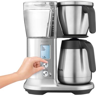 image of Breville - 12-Cup Coffeemaker - Brushed Stainless Steel with sku:bb20909423-6168212-bestbuy-breville