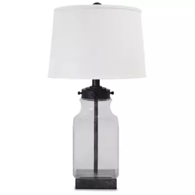 Transparent/Silver Finish Sharolyn Glass Table Lamp (1/CN)