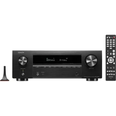 image of Denon - AVR-X1800H - 80W 7.2-Ch. Bluetooth Capable with HEOS 8K Ultra HD Built-In HDR Compatible A/V Home Theater Receiver - Black with sku:bb22206250-bestbuy