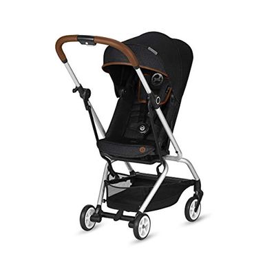 image of 2018 Eezy S Twist Stroller Denim Collection with Bumper Bar in Lavastone Black with sku:b07pmfvqln-cyb-amz